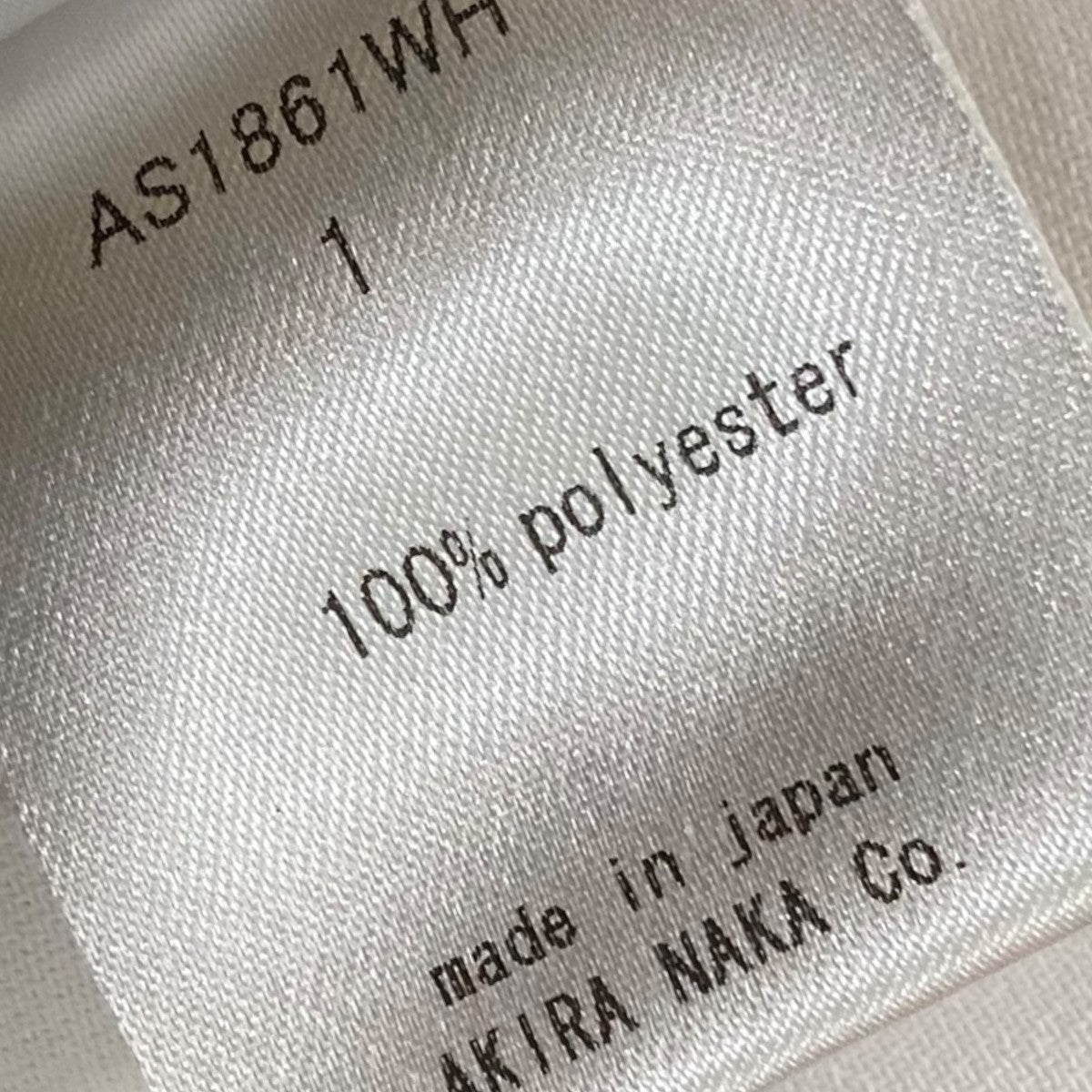 AKIRA NAKA(アキラナカ) ワンピースAS1861WH AS1861WH ホワイト サイズ