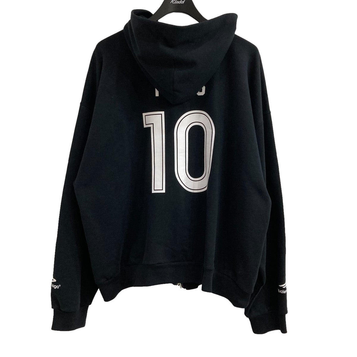 BALENCIAGA Soccer Paris Zip-Hoodieジップパーカー744457 TPVS6 の古着・中古アイテム