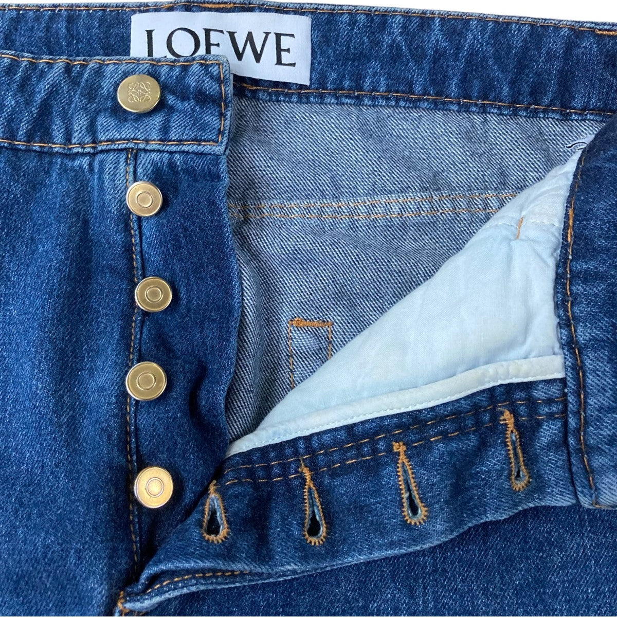 LOEWE(ロエベ) フィッシャーマンデニムパンツ17167062101 17167062101 インディゴ サイズ 34｜【公式】カインドオルオンライン  ブランド古着・中古通販【kindal】