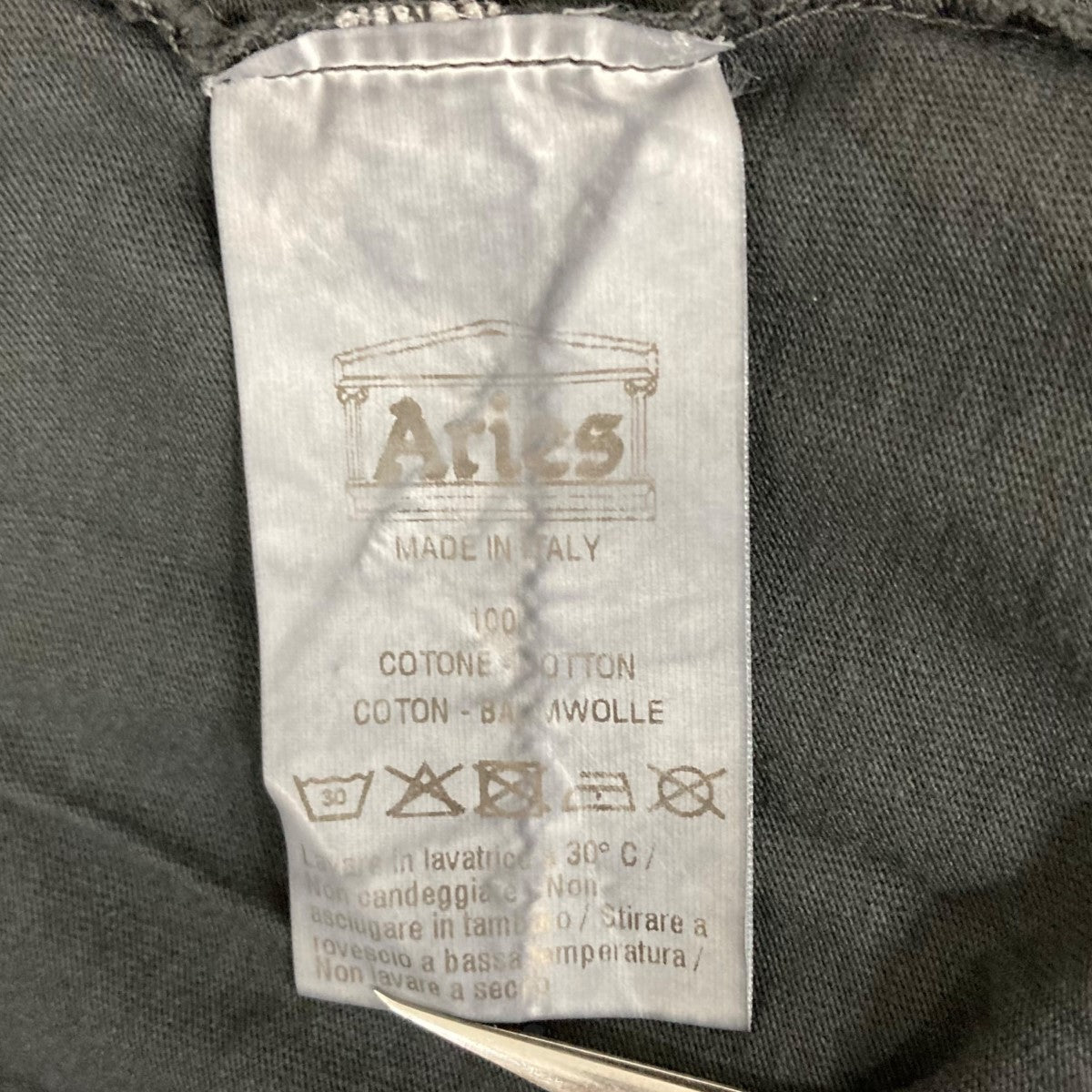 ARIES(アリーズ) 半袖Tシャツ ブラック サイズ XS｜【公式