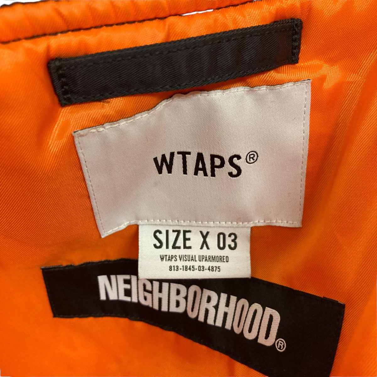 WTAPS×NEIGHBORHOOD 19AW異素材切替MA-1ジャケット192BRNHD-JKM02S 192BRNHD-JKM02S ブラック  サイズ X03｜【公式】カインドオルオンライン ブランド古着・中古通販【kindal】