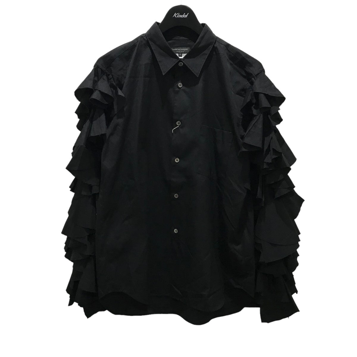 COMME des GARCONS HOMME PLUS(コムデギャルソンオムプリュス) 20SSフリルシャツPE-B010 PE-B010 ブラック  サイズ S｜【公式】カインドオルオンライン ブランド古着・中古通販【kindal】