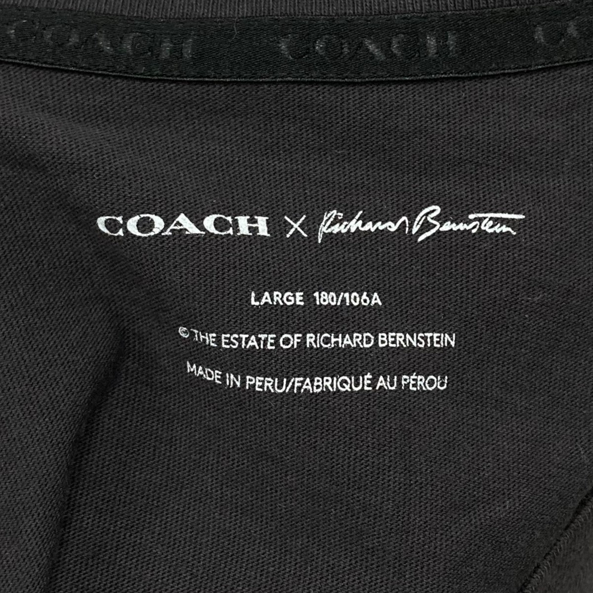 COACH×RICHARD BERNSTEIN プリントTシャツ 古着・中古-6枚目のアイテム画像