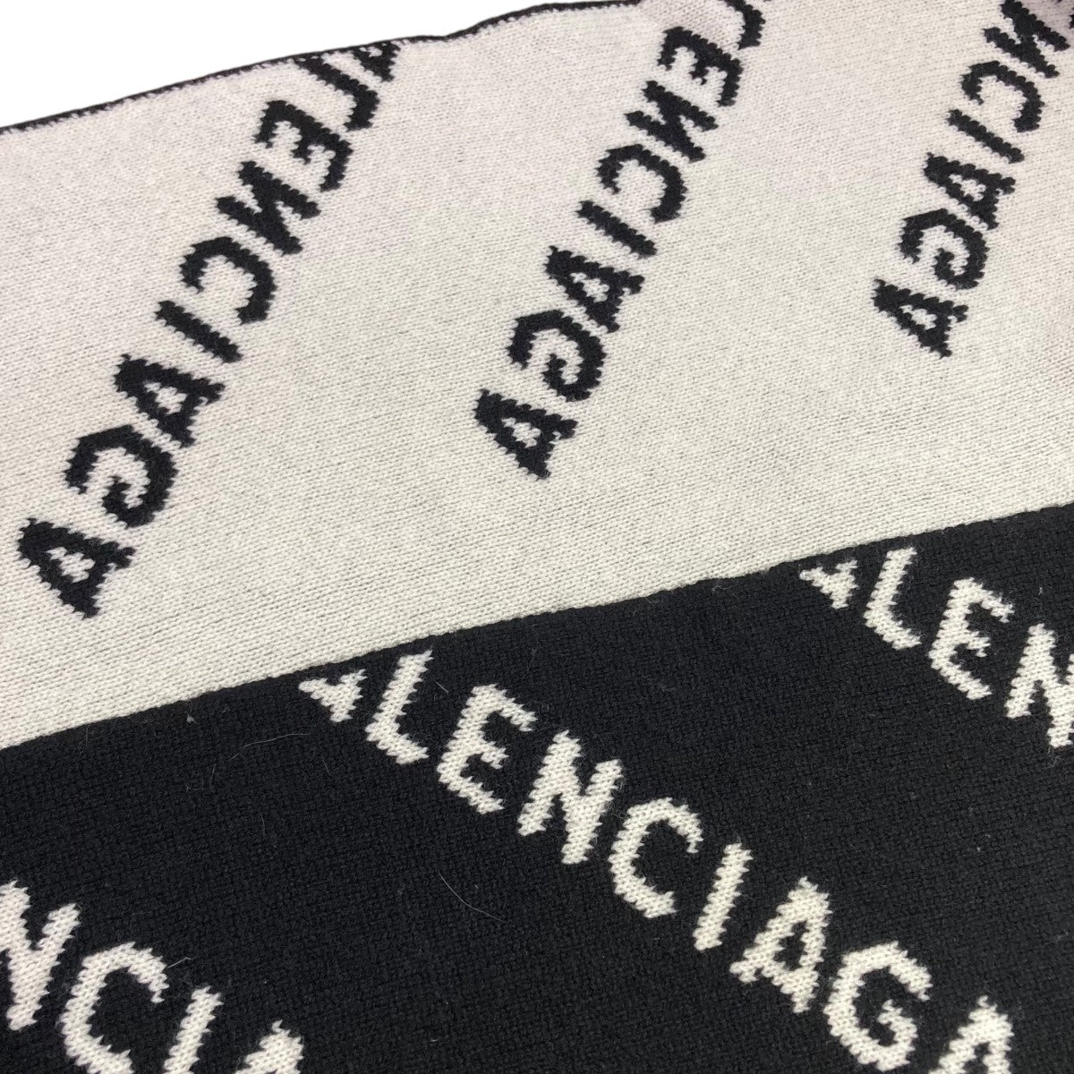 BALENCIAGA(バレンシアガ) ロゴマフラー633719 633719 ブラック