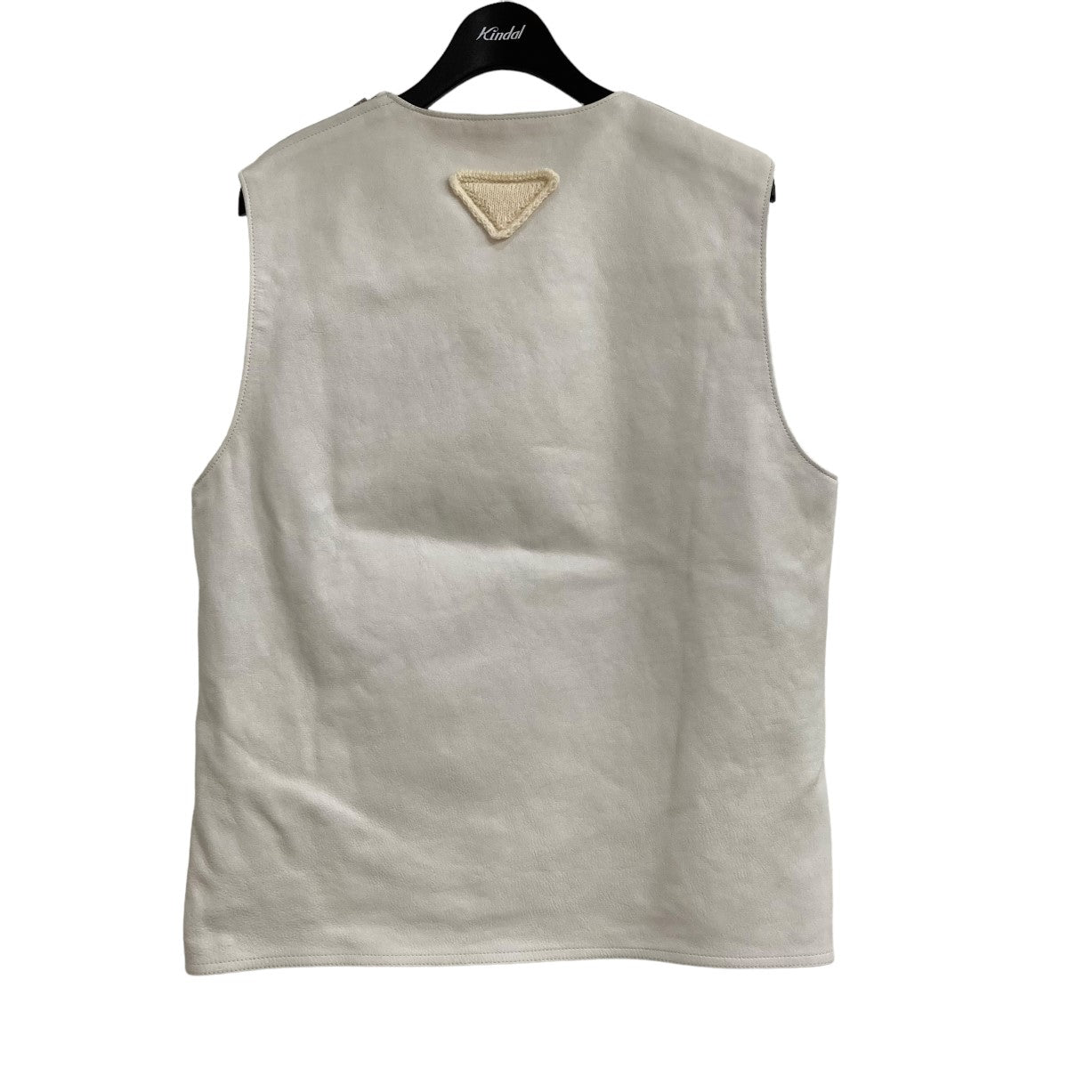 PRADA 23SSベルテッドレザープルオーバーベストUPC194 の古着・中古アイテム
