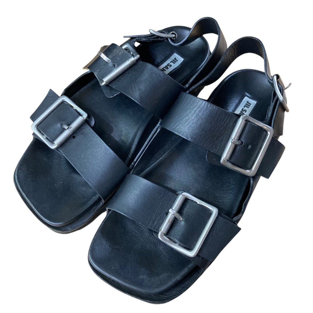 JIL SANDER ジルサンダー メッシュ サンダル レザー ブラック 黒