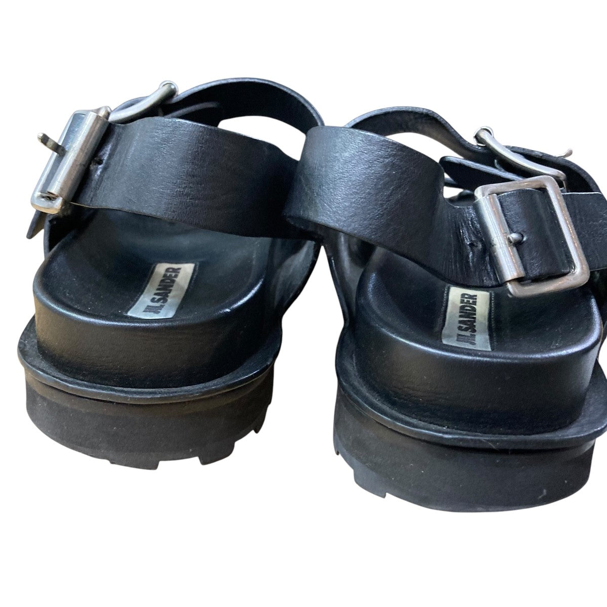 JIL SANDER ジルサンダー メッシュ サンダル レザー ブラック 黒
