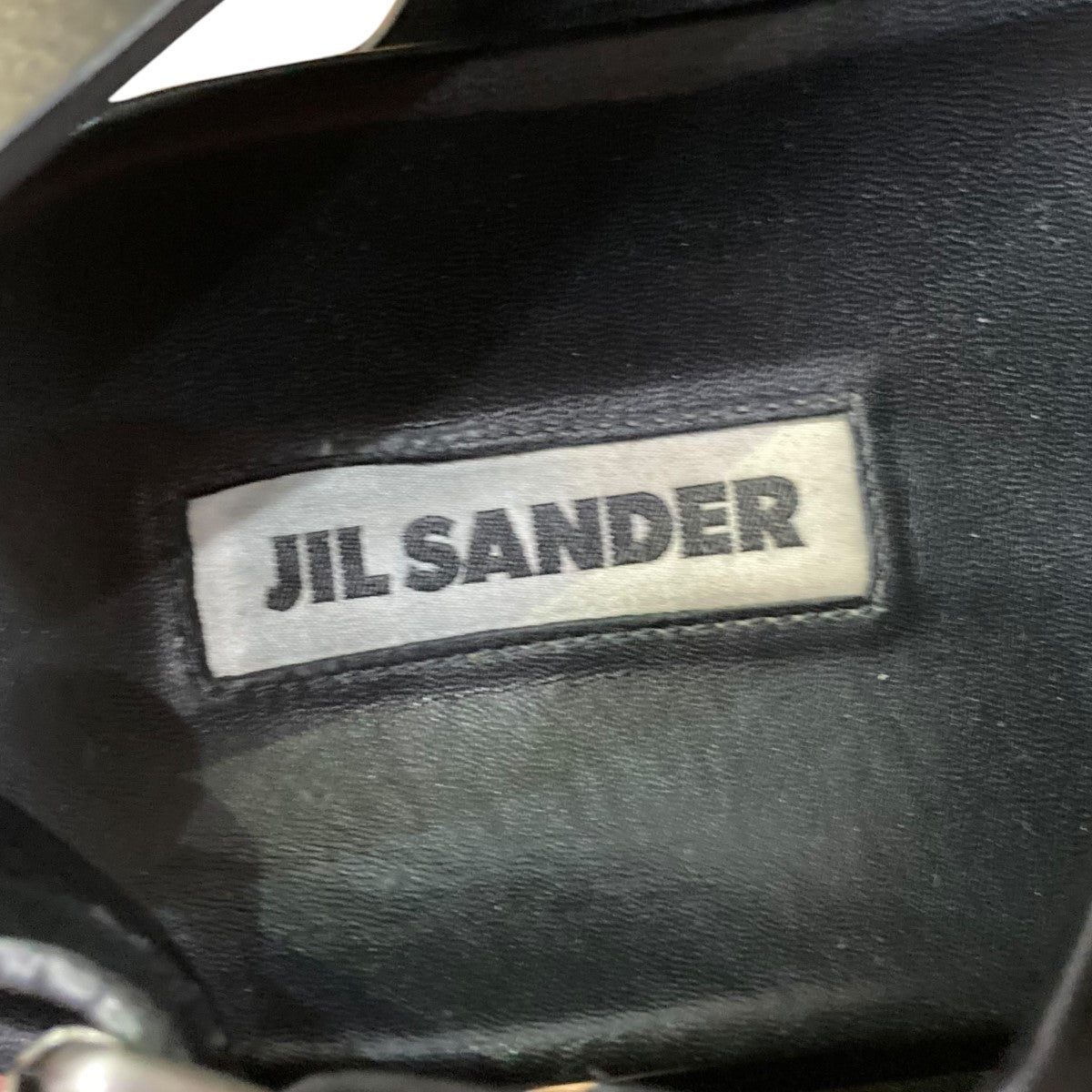 JIL SANDER(ジルサンダー) レザーサンダル ブラック サイズ 27.5 JIL SANDER(ジルサンダー) レザーサンダル ブラック サイズ 27.5