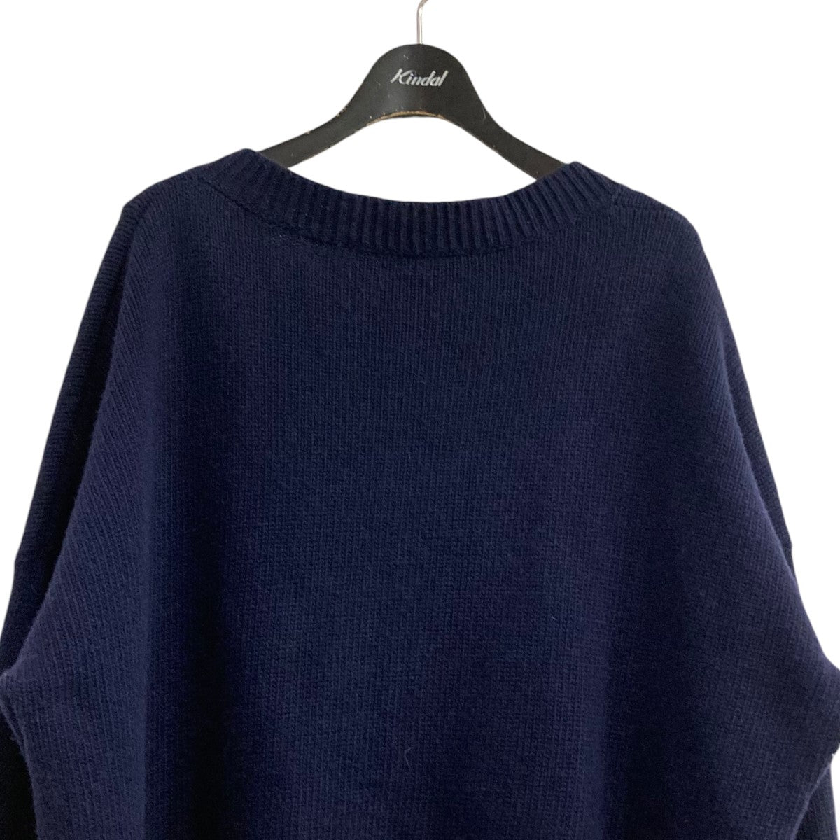 【値下げ】MARNI 20AW スキッパーニットセーター CVMD0049MQ ネイビー×ブラック サイズ：42 (EC) MARNI(マルニ) 20AWスキッパーニットセーターCVMD0049MQ