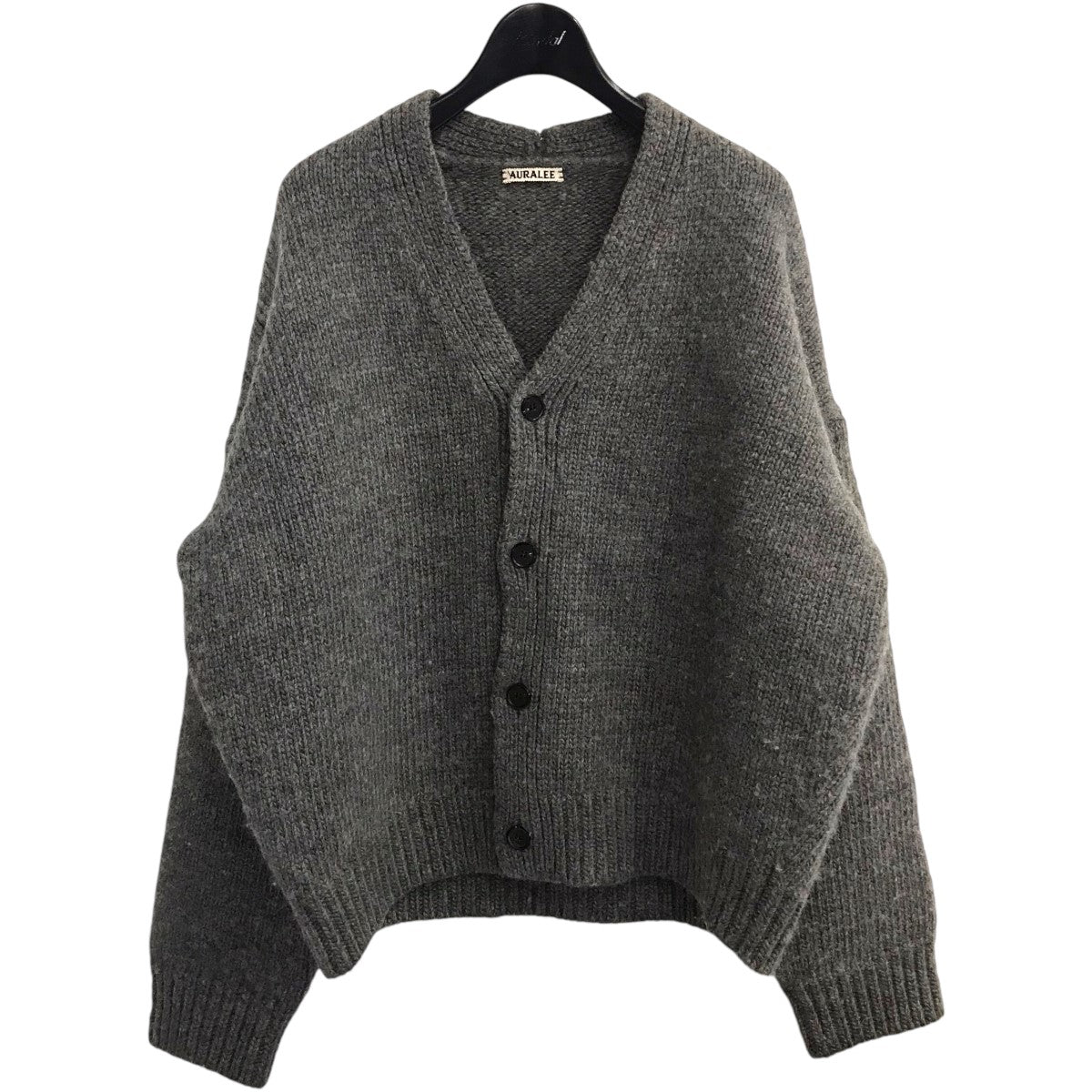 AURALEE(オーラリー) 「SUPER MILLED KNIT BIG CARDIGAN」スーパーマイルドニットビッグカーディガンA6AC03RW  A6AC03RW グレー サイズ 3｜【公式】カインドオルオンライン ブランド古着・中古通販【kindal】