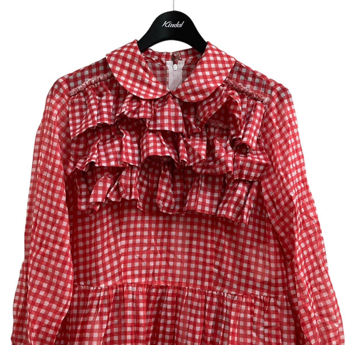 COMME des GARCONS GIRL(コムデギャルソンガール) 22SSギンガムチェックワンピースNI-O002 NI-O002  レッド×ホワイト サイズ M｜【公式】カインドオルオンライン ブランド古着・中古通販【kindal】