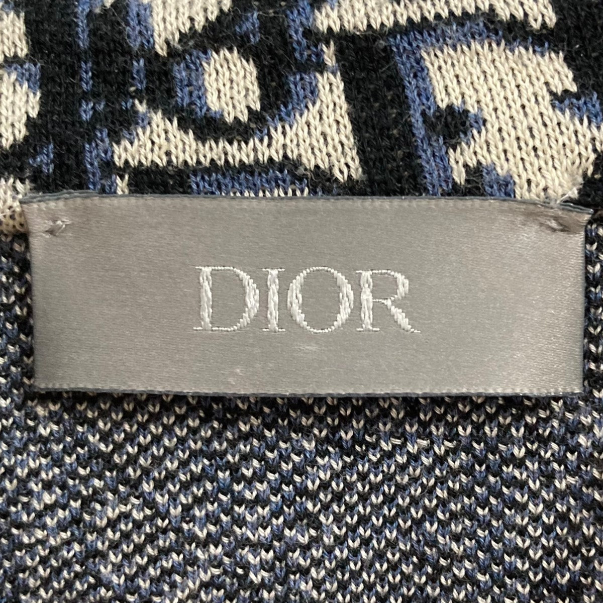 DIOR(ディオール) オブリークシャツ023M550AT099 023M550AT099 ネイビー×ベージュ サイズ  M｜【公式】カインドオルオンライン ブランド古着・中古通販【kindal】