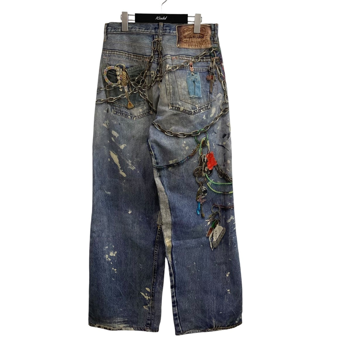 アクネストゥディオズのトロンプルイユ チェーングラフィックオーバーデニムパンツ FN-MN-TROU001020です。 ACNE STUDIOS ボトムス 古着・中古アイテム