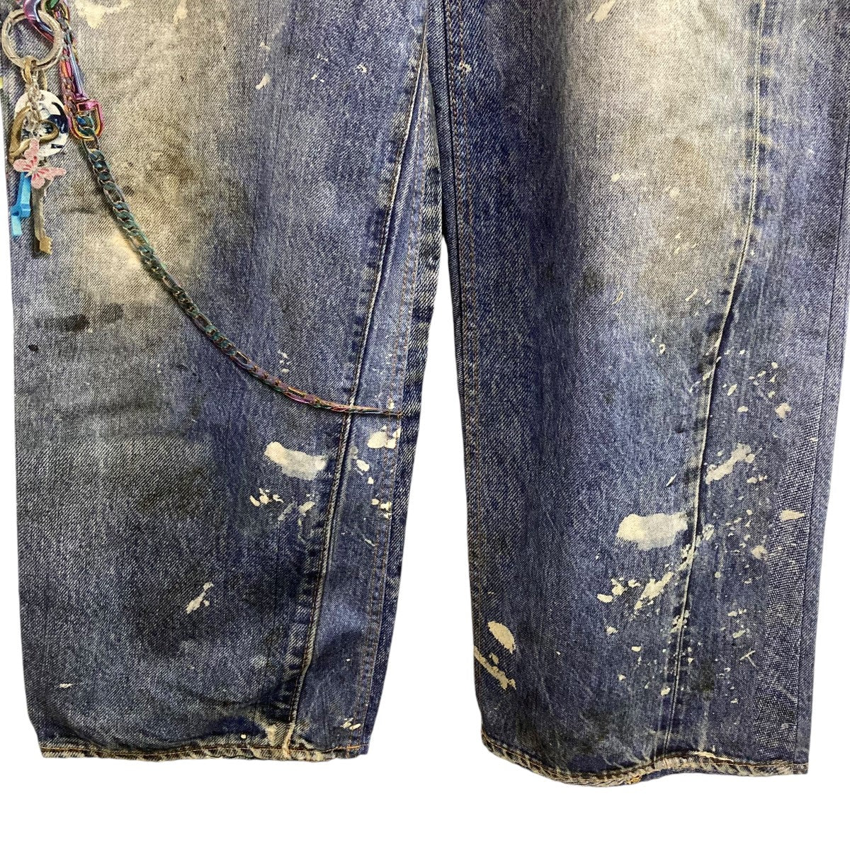 アクネストゥディオズのトロンプルイユ チェーングラフィックオーバーデニムパンツ FN-MN-TROU001020です。 ACNE STUDIOS ボトムス 古着・中古アイテム