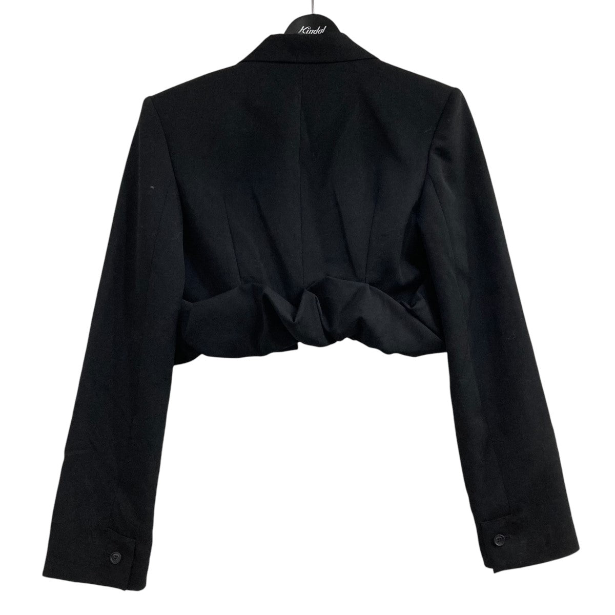 JACQUEMUS(ジャックムス) La veste croissantクロップドジャケット233JA035-1333-990  233JA035-1333-990 ブラック サイズ 38｜【公式】カインドオルオンライン ブランド古着・中古通販【kindal】