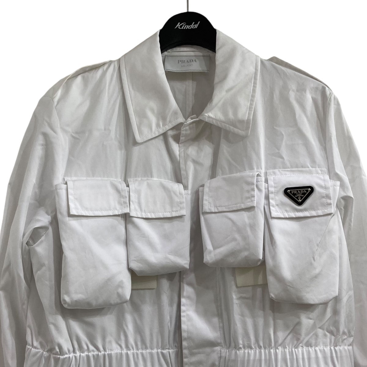 PRADA(プラダ) 24AWCANVAS OLD ダメージ加工ジャケットSGC675