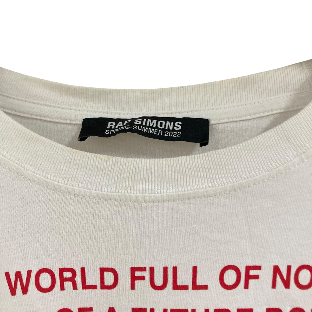 RAF SIMONS(ラフシモンズ) 半袖Tｼｬﾂ 221-M125 ホワイト サイズ L