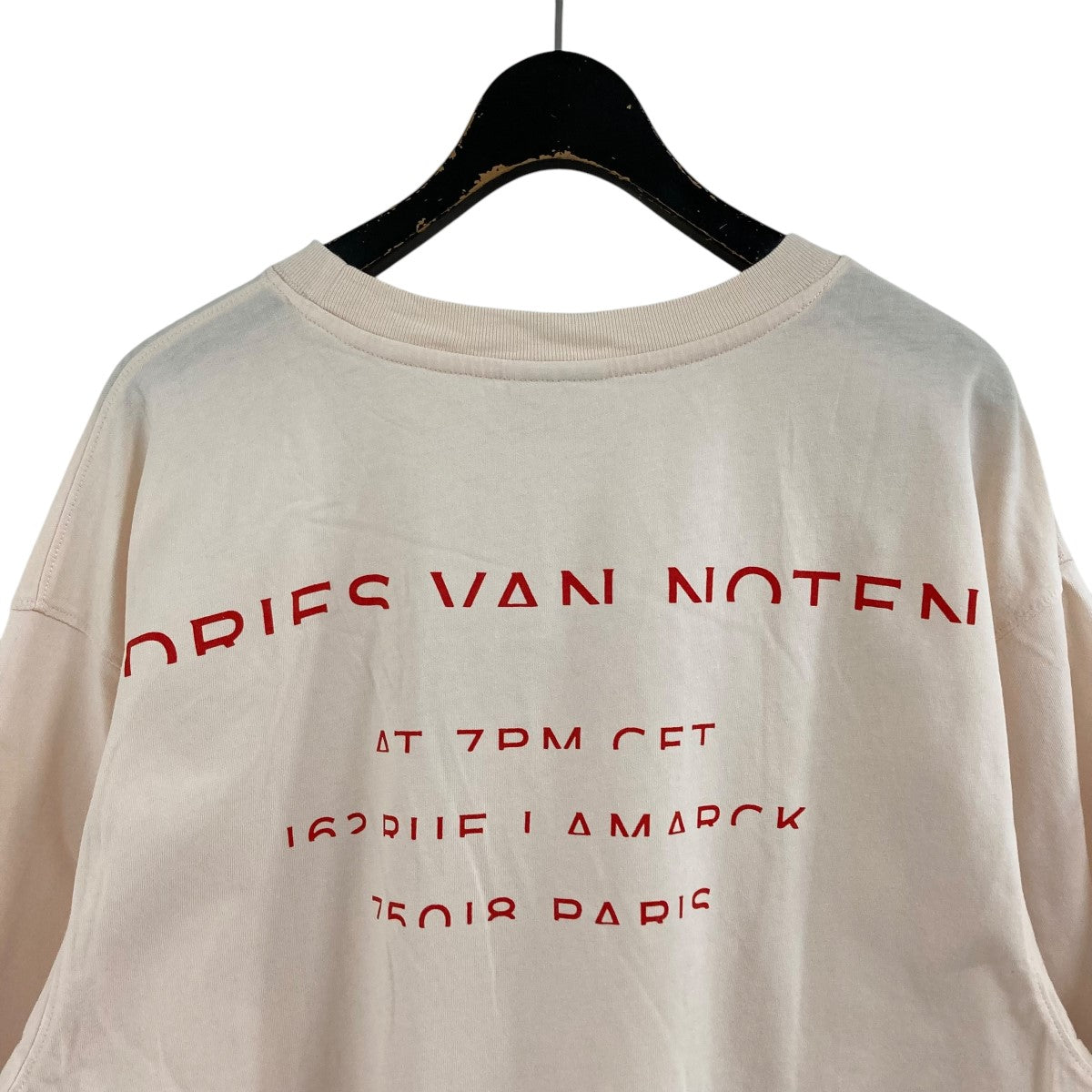 ■DRIES VAN NOTEN■テキストプリント コットンTシャツ □DRIES VAN NOTEN□テキストプリント コットンTシャツ