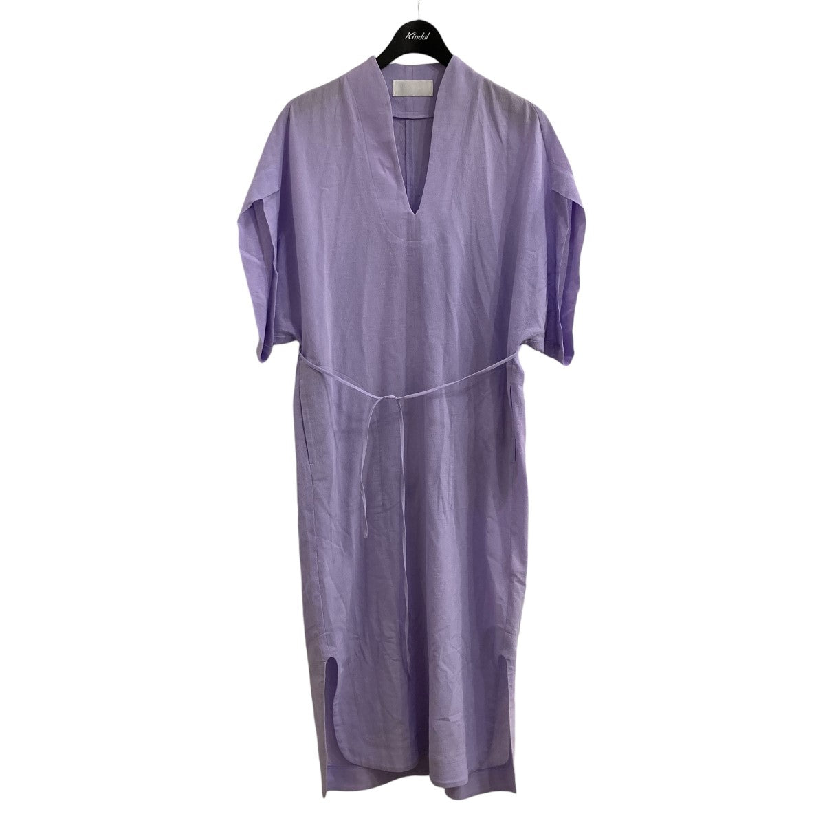 mame kurogouchi Crepe Deep V-Neck Dressvネックドレスワンピース 古着・中古-1枚目のアイテム画像