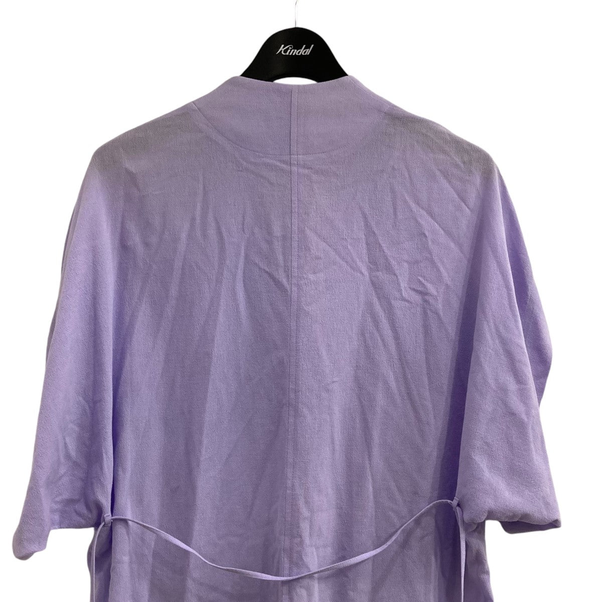 mame kurogouchi Crepe Deep V-Neck Dressvネックドレスワンピース 古着・中古-4枚目のアイテム画像