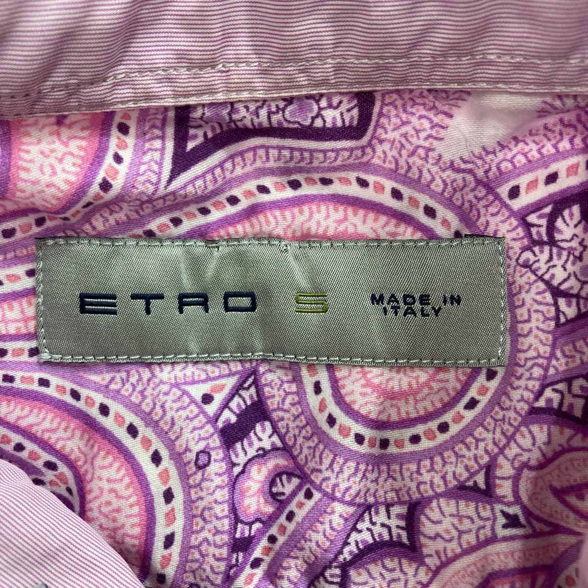 ETRO(エトロ) 総柄半袖シャツ 131-11439-4085 ピンク サイズ S