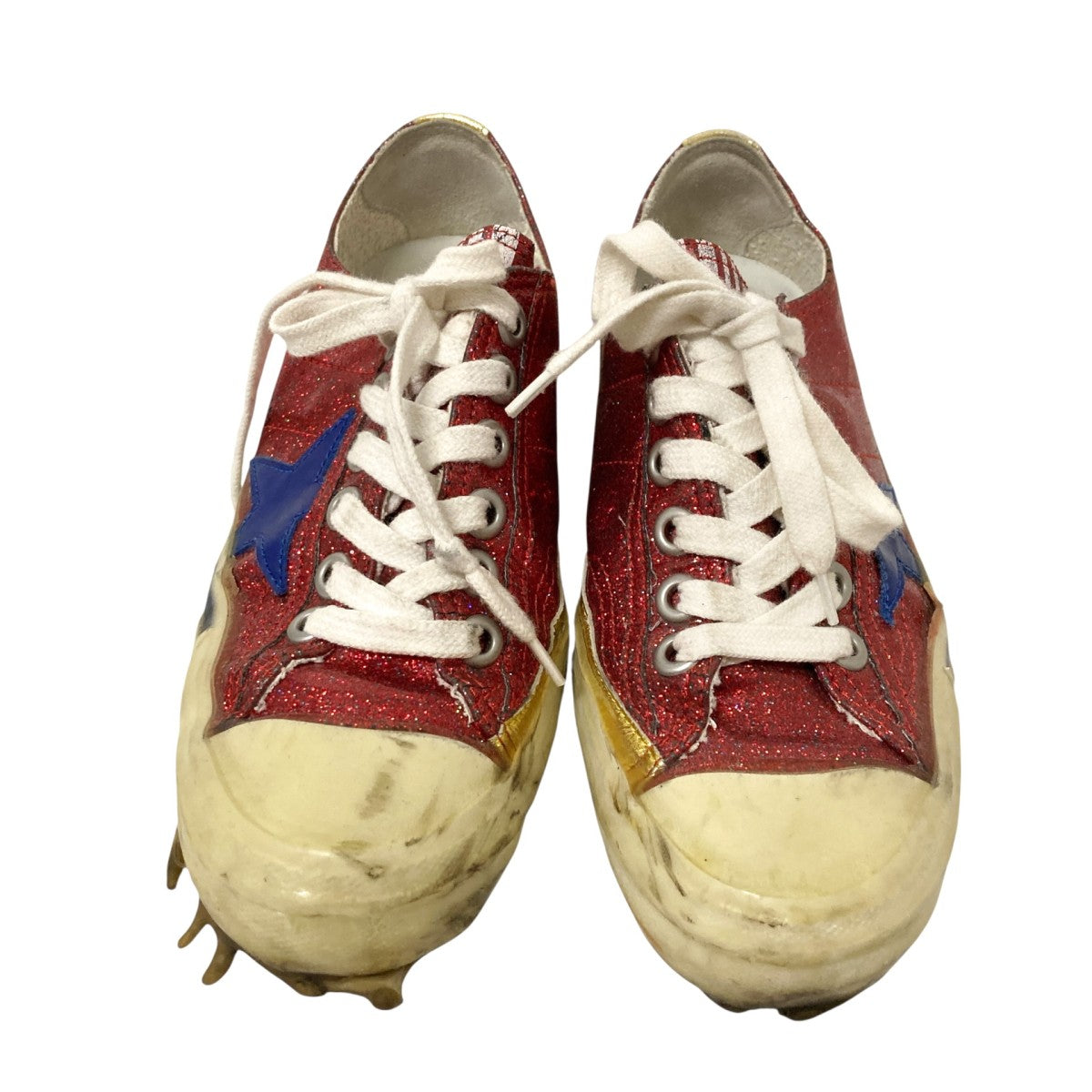 GOLDEN GOOSE V STAR2USED加工ローカットスニーカー44 24 84 2400 古着・中古-2枚目のアイテム画像