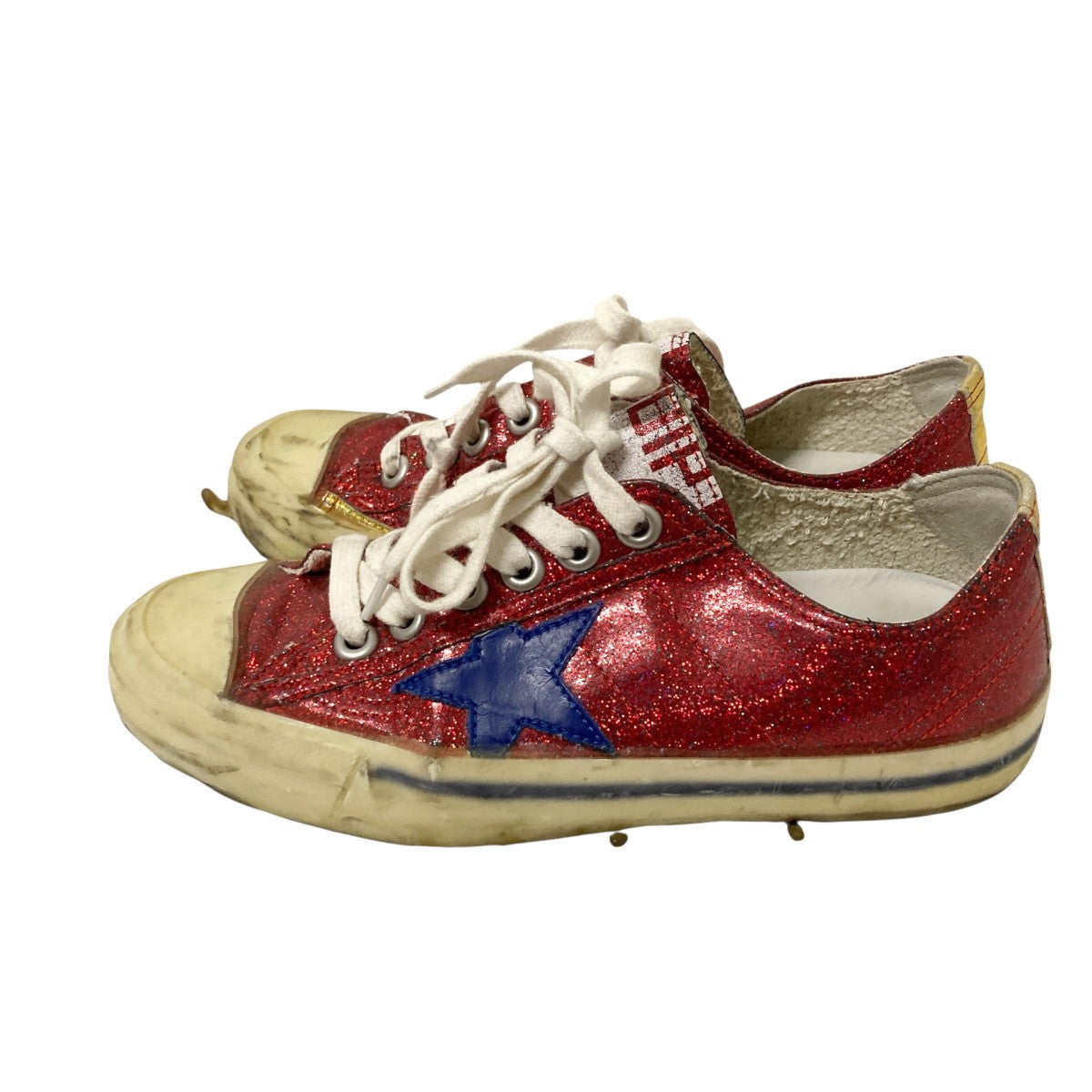 GOLDEN GOOSE V STAR2USED加工ローカットスニーカー44 24 84 2400 古着・中古-3枚目のアイテム画像