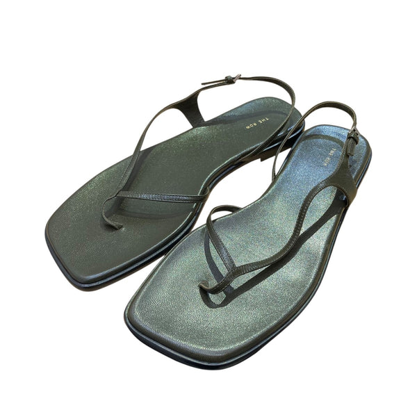 THE ROW(ザロウ) CONSTANCE FLATサンダル カーキ サイズ 36｜【公式