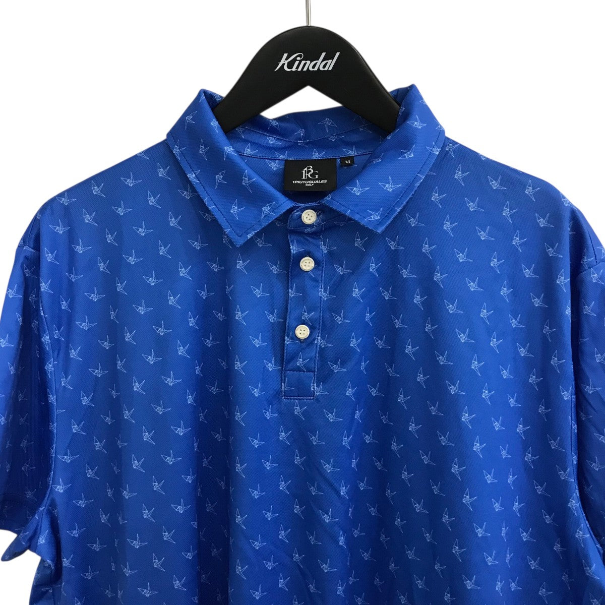 1piu1uguale3(ウノピゥウノウグァーレトレ) 折り鶴柄シャツGRT020