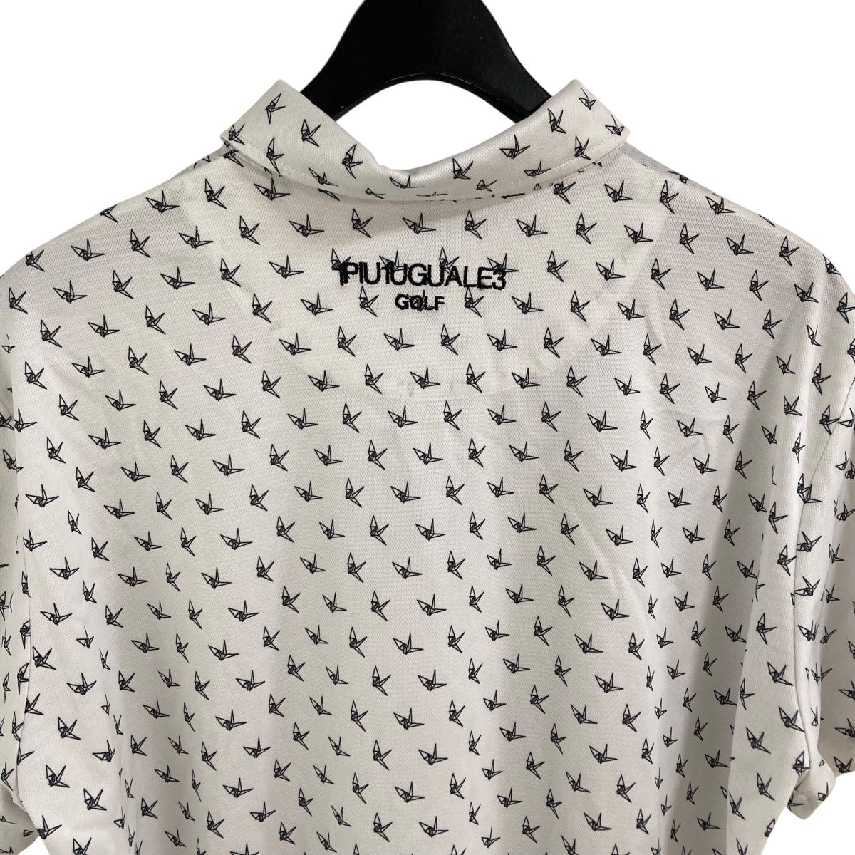 1PIU1UGUALE3 GOLF 折り鶴柄シャツ VI