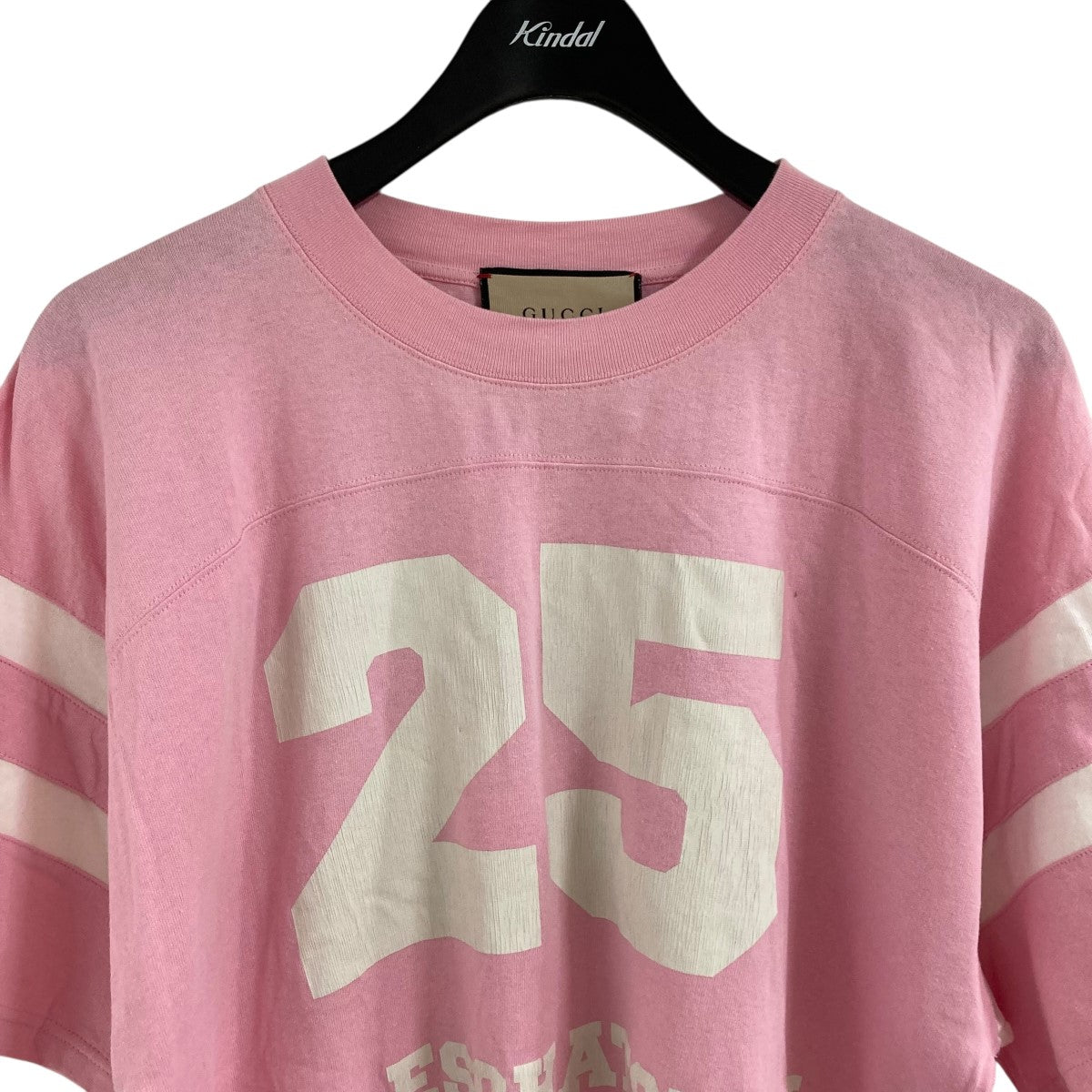 GUCCI(グッチ) フットボールTシャツ 660744 ピンク サイズ S