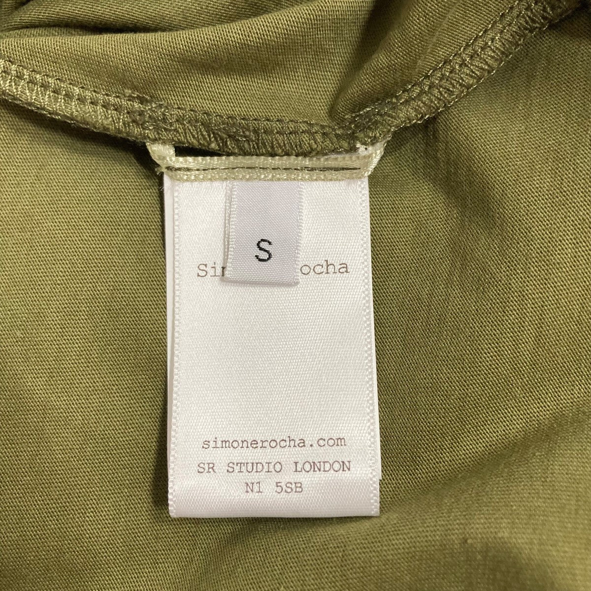 Simone Rocha(シモーネ ロシャ) フラワーカットTシャツ カーキ