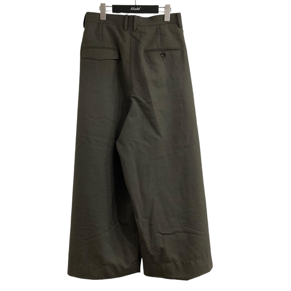 wool mohair three tuck widepantsパンツ1445105013