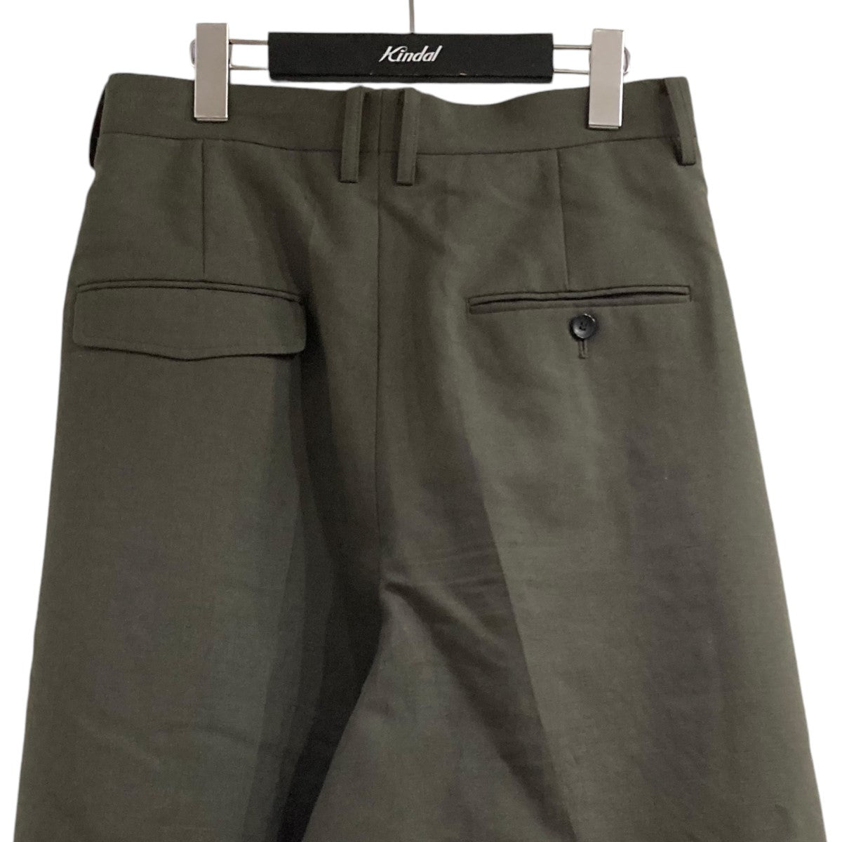 wool mohair three tuck widepantsパンツ1445105013