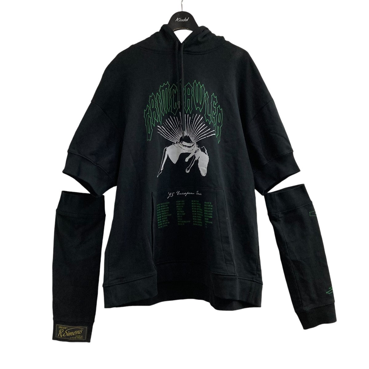 RAF SIMONS(ラフシモンズ) 22SSスリーブ付きプルオーバーパーカー221