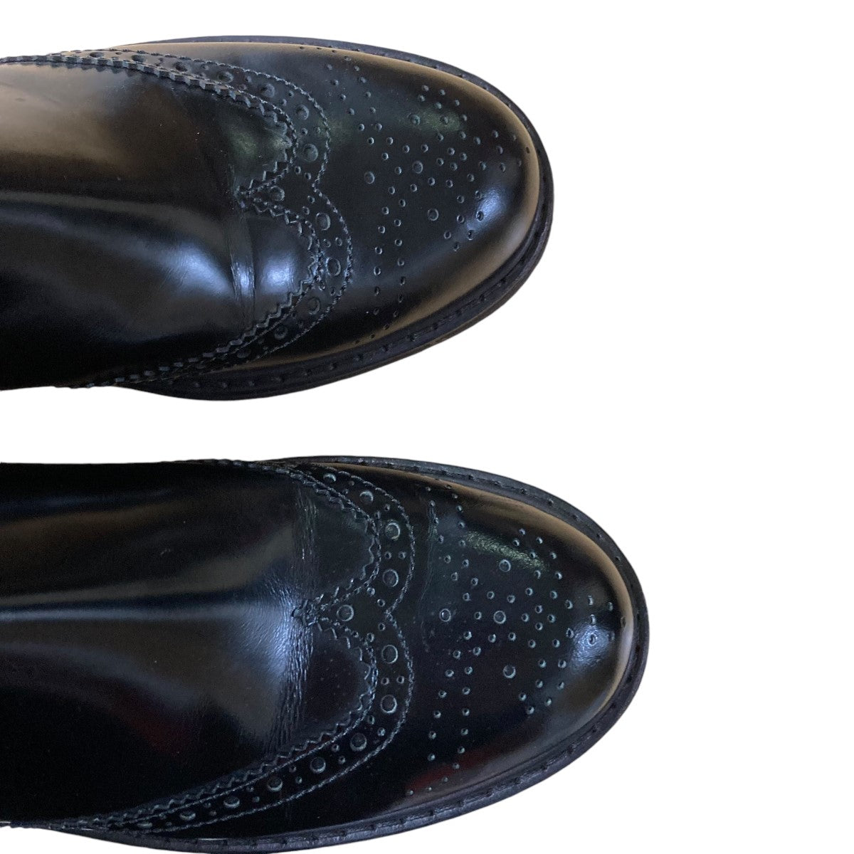 PRADA(プラダ) ウィングチップサイドゴアブーツ3T5741 3T5741 ブラック