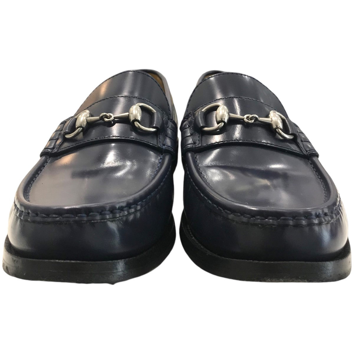 GUCCI(グッチ) ローファー776660 776660 ネイビー サイズ 8 1/2
