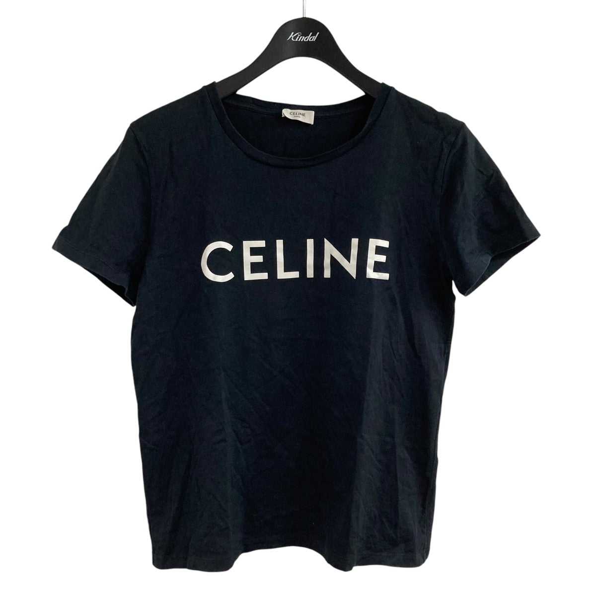 CELINE(セリーヌ) ロゴTシャツ 2X314916G ブラック×ホワイト CELINE(セリーヌ) ロゴTシャツ 2X314916G ブラック×ホワイト