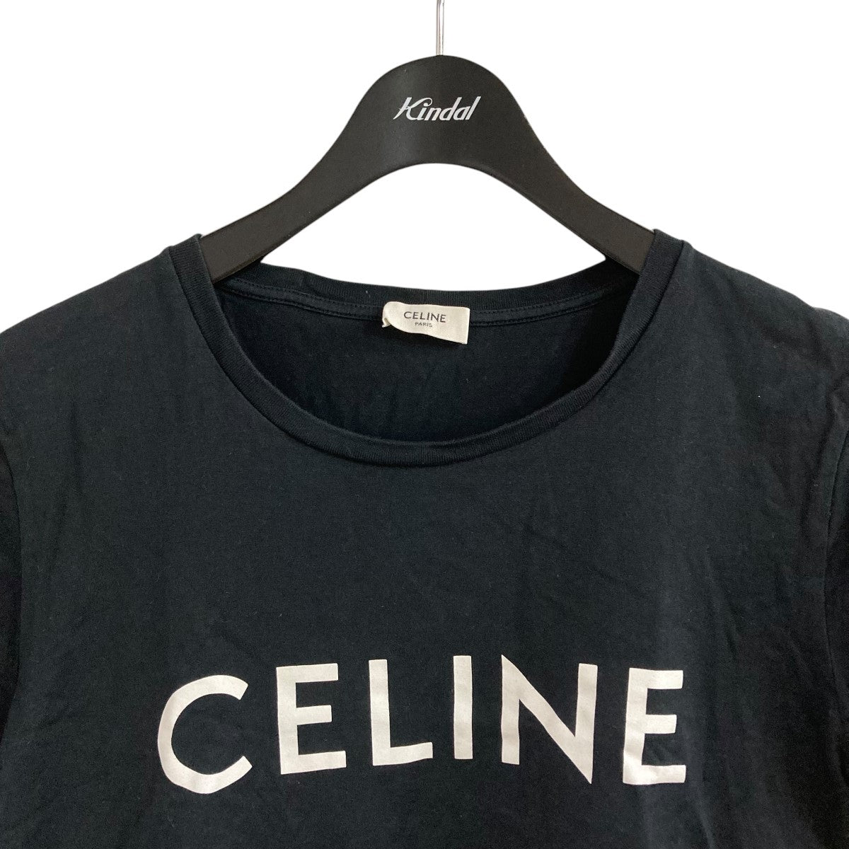 CELINE(セリーヌ) ロゴTシャツ 2X314916G ブラック×ホワイト CELINE(セリーヌ) ロゴTシャツ 2X314916G ブラック×ホワイト