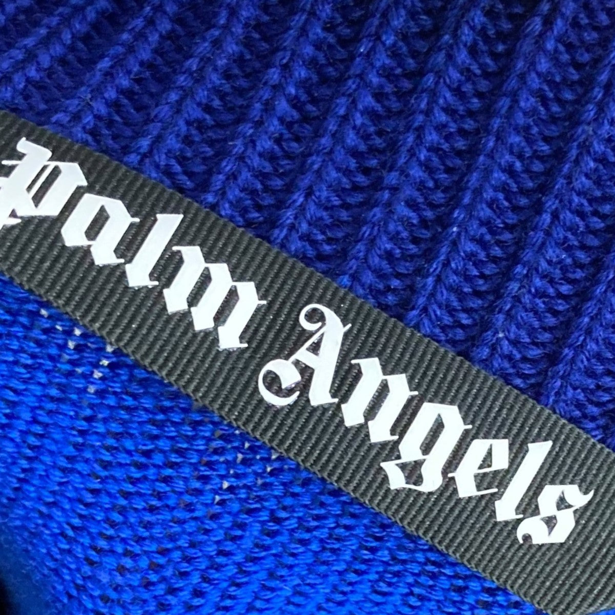 Palm Angels(パームエンジェルス) ニットセーターPMHE030F21KNI003 PMHE030F21KNI003 ブルー×ブラウン  サイズ M｜【公式】カインドオルオンライン ブランド古着・中古通販【kindal】