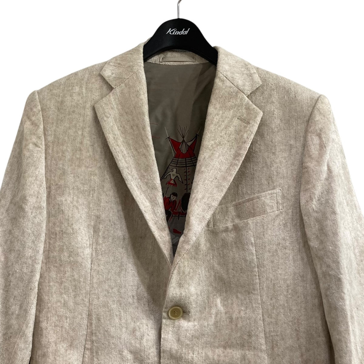 KAPITAL(キャピタル) フリンジバンダナストール パープル サイズ