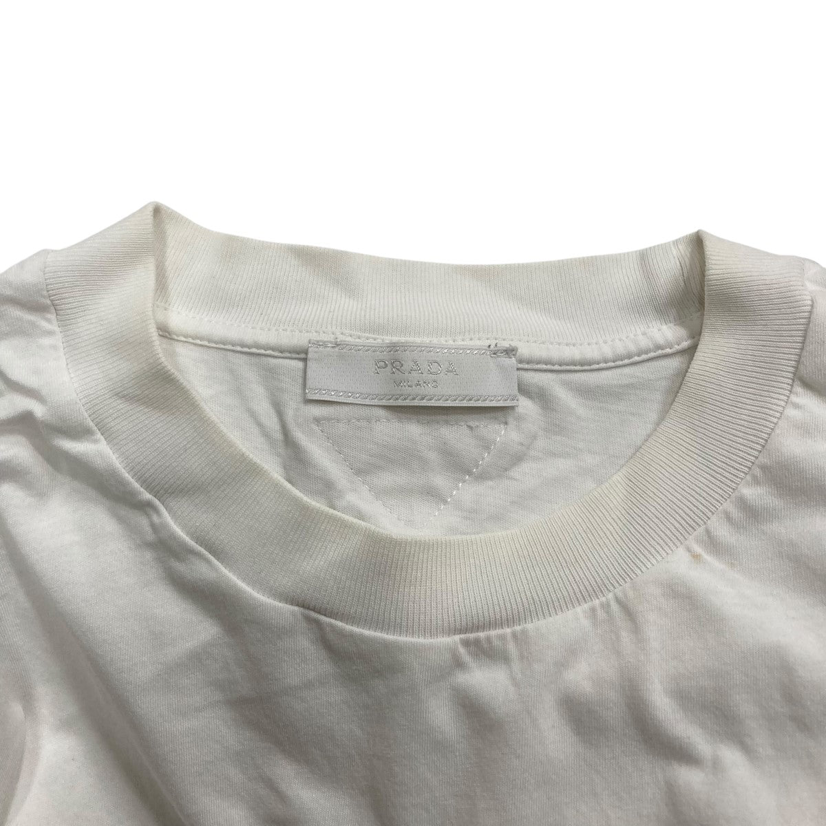 PRADA(プラダ) 半袖Tシャツ UJM492 ホワイト サイズ 3XL|【公式 PRADA(プラダ) 半袖Tシャツ UJM492 ホワイト サイズ 3XL|【公式