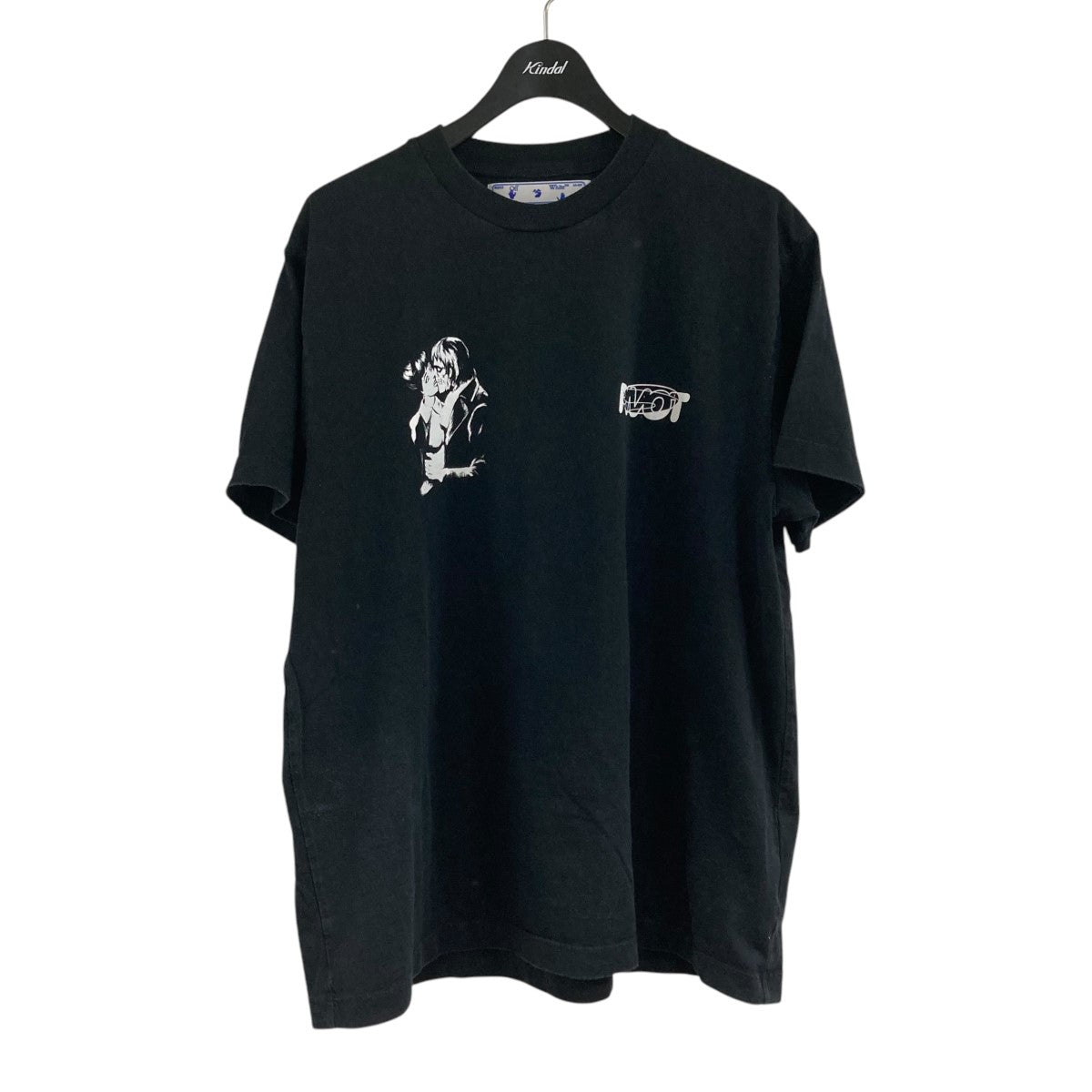 OFFWHITE 20AWキスロゴ半袖TシャツOMAA038E20JER008 古着・中古-1枚目のアイテム画像