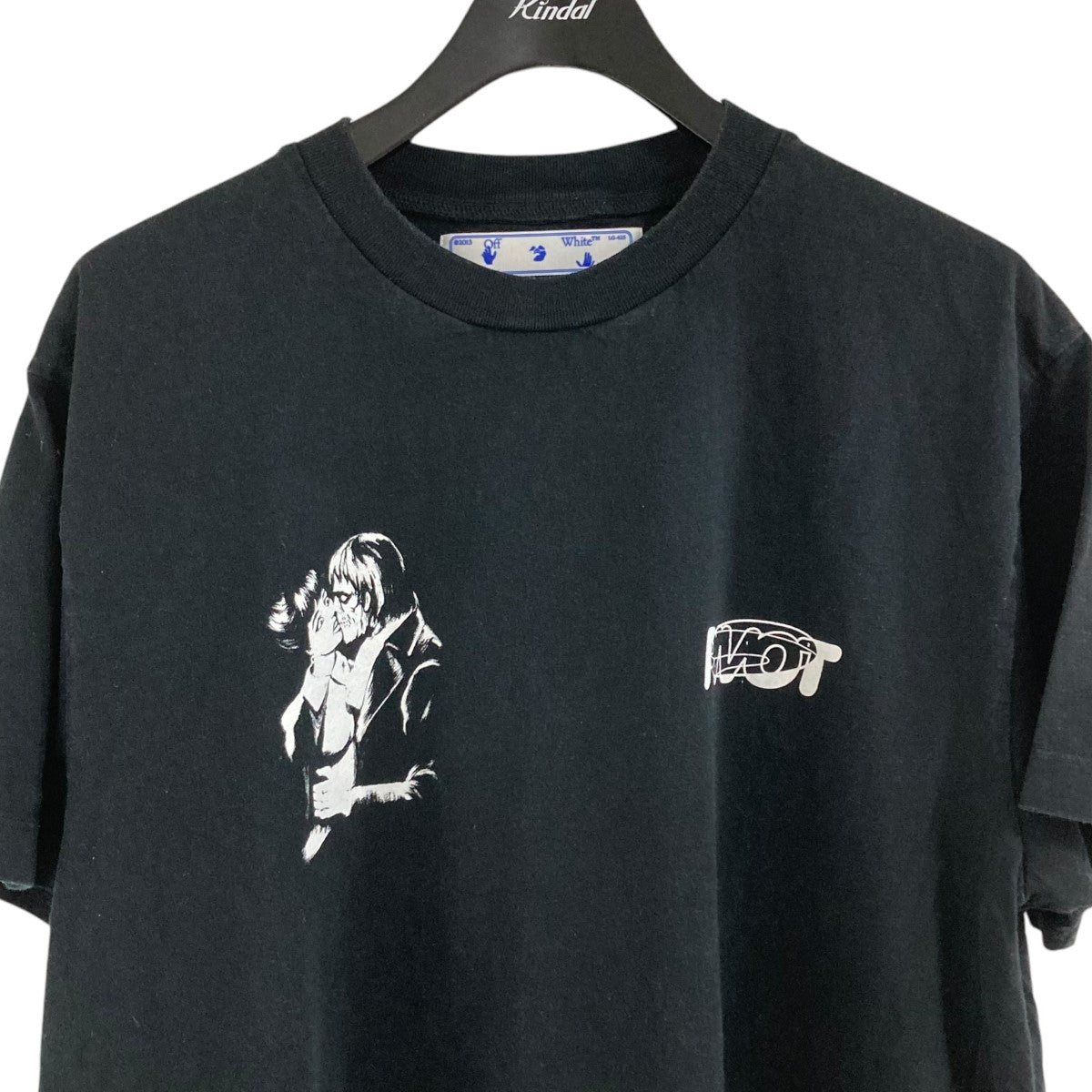 OFFWHITE 20AWキスロゴ半袖TシャツOMAA038E20JER008 古着・中古-2枚目のアイテム画像