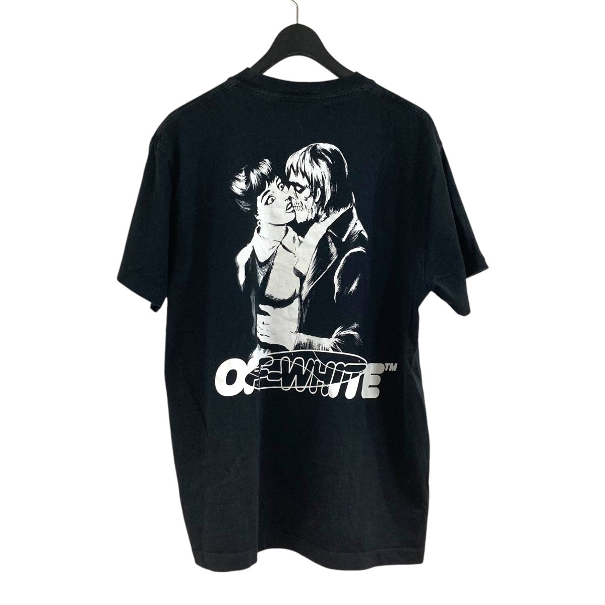 OFFWHITE 20AWキスロゴ半袖TシャツOMAA038E20JER008 古着・中古-3枚目のアイテム画像