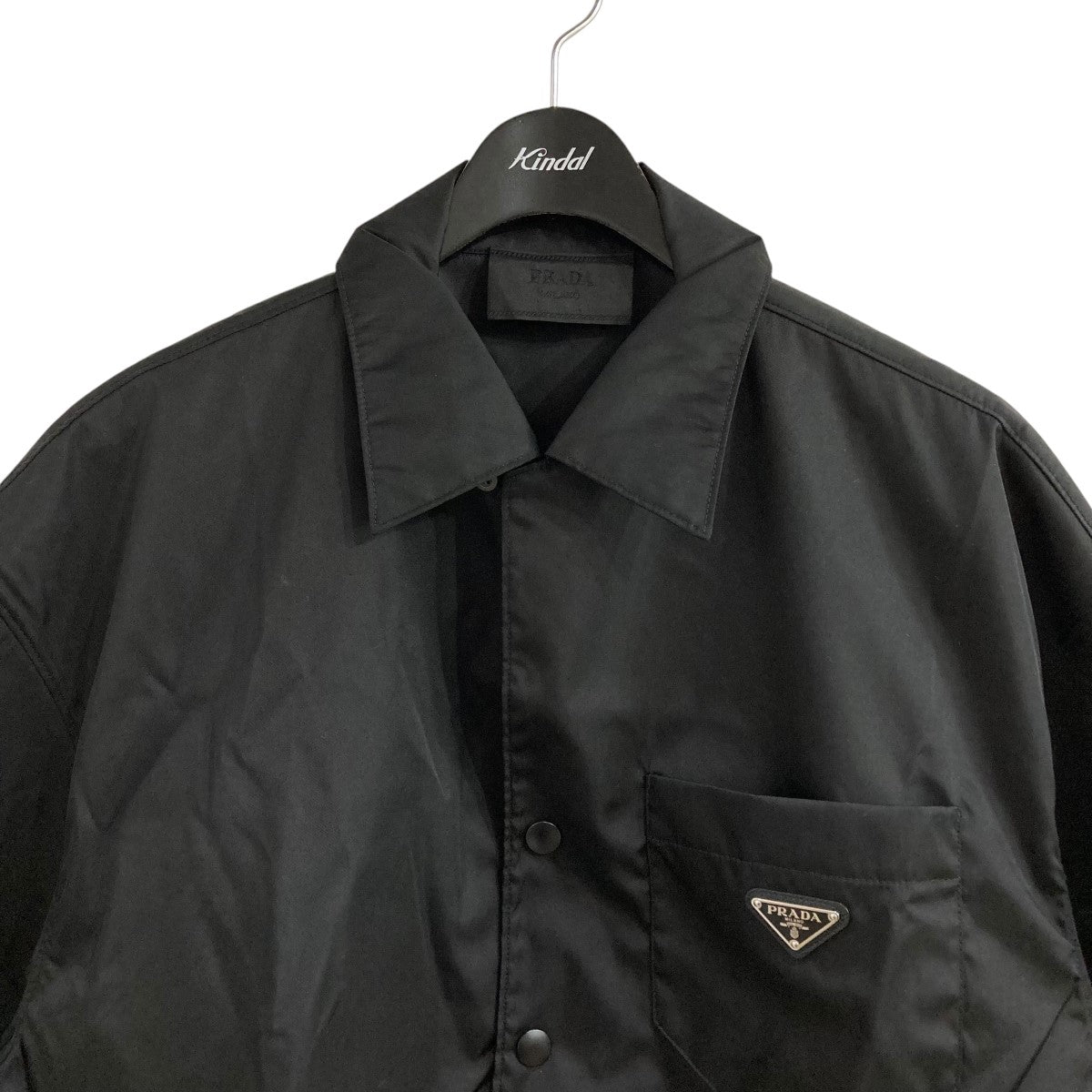 PRADA(プラダ) Re-Nylon 半袖シャツ SC449 ブラック サイズ XL PRADA(プラダ) Re-Nylon 半袖シャツ SC449 ブラック サイズ XL