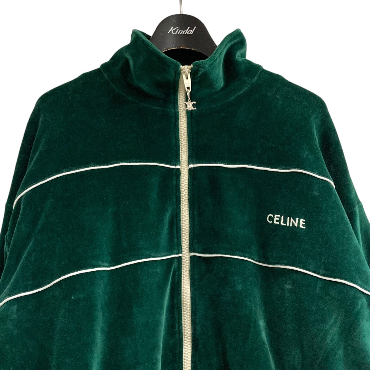 CELINE(セリーヌ) ベロアジャージ2Y69B679I 2Y69B679I グリーン サイズ 
