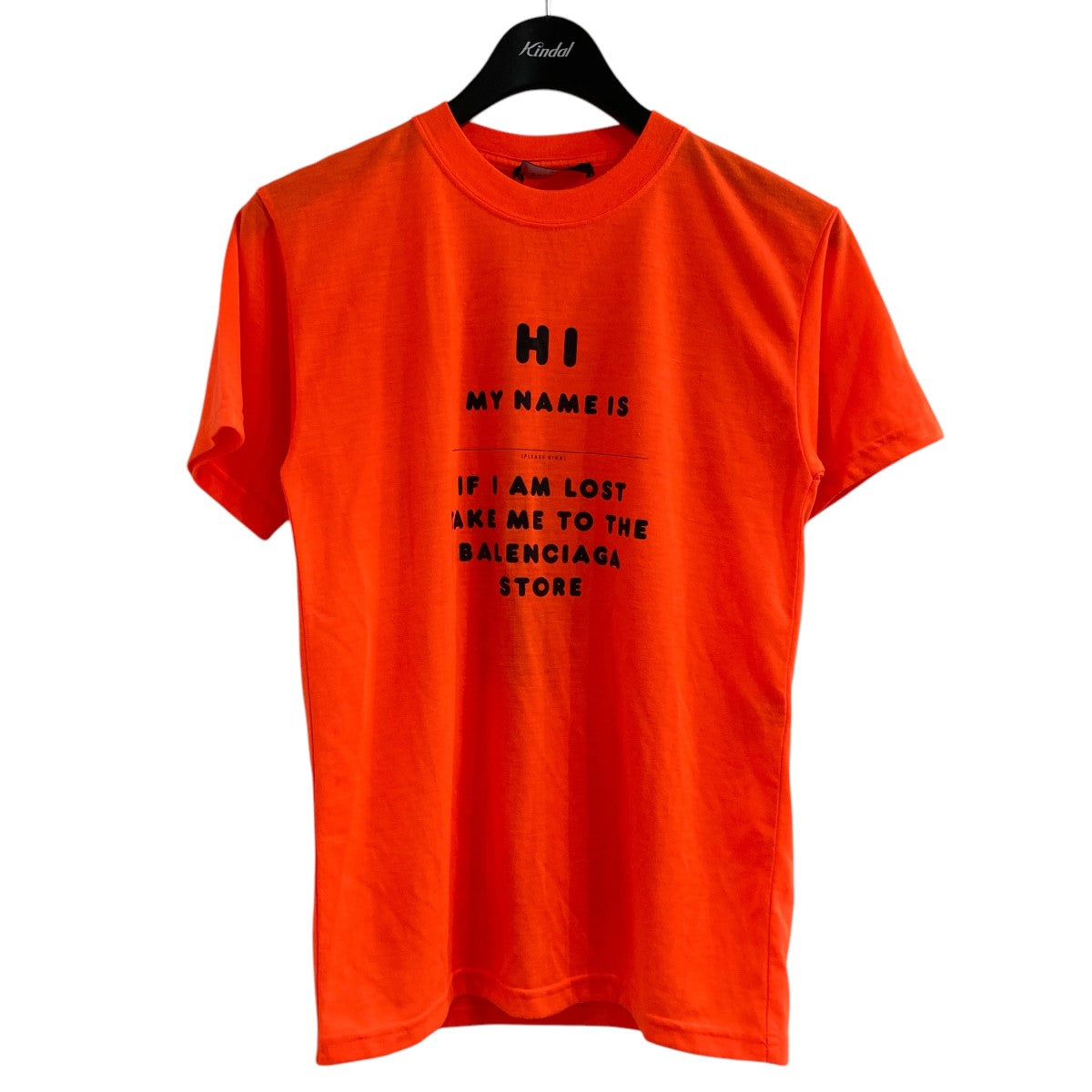 BALENCIAGA HI MY NAME ISプリントTシャツ 古着・中古-1枚目のアイテム画像