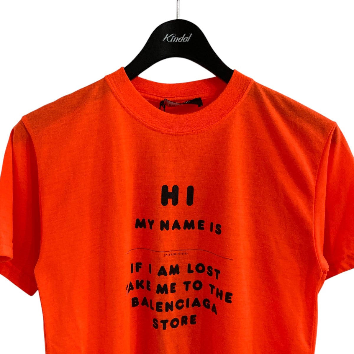 BALENCIAGA HI MY NAME ISプリントTシャツ 古着・中古-2枚目のアイテム画像