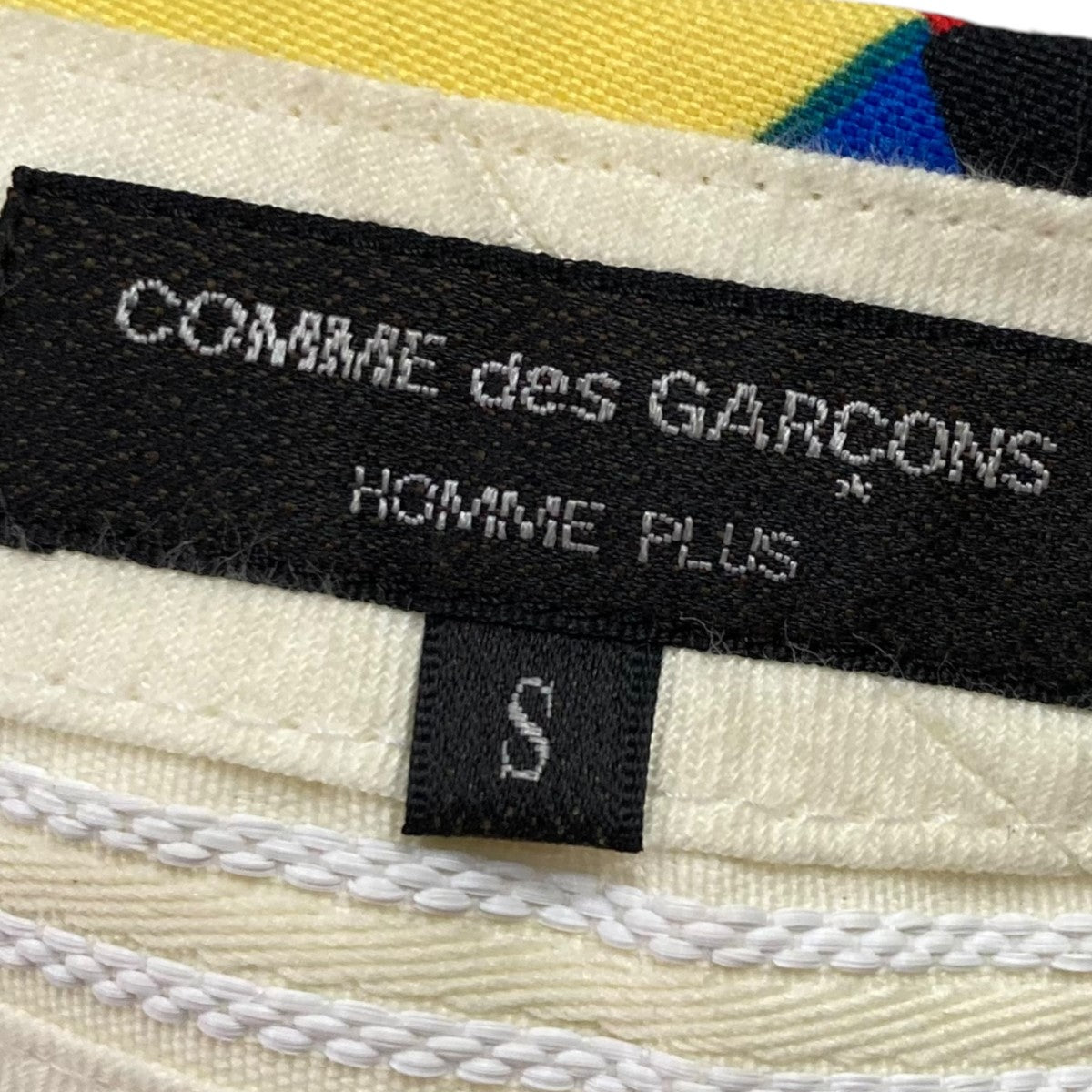 COMME des GARCONS HOMME PLUS(コムデギャルソンオムプリュス) 23SSアーガイル柄寅壱パンツPK-P058 PK-P058  ホワイト×マルチカラー サイズ S｜【公式】カインドオルオンライン ブランド古着・中古通販【kindal】